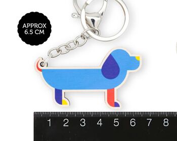 Porte-clés | porte-clés chien saucisse | Accessoire | Cadeau 4