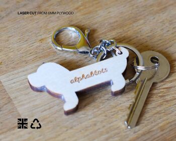 Porte-clés | porte-clés chien saucisse | Accessoire | Cadeau 3