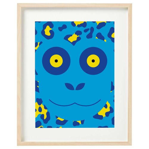 Art Print | Monkey | A3 Art Print | Home Decor | Colourful Wall Decor | Animal Wall Art