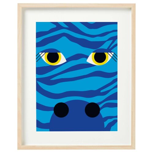 Art Print | Zebra | A3 Art Print | Home Decor | Colourful Wall Decor