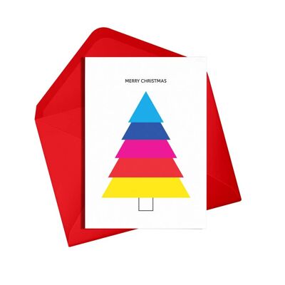 Cartolina di buon Natale | Arcobaleno colorato | Stagionale | Orgoglio