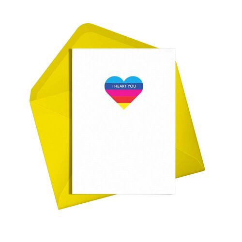 Love Card | I heart you | Heart Card