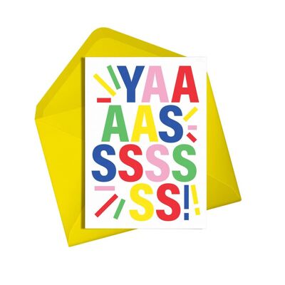 Yaaaassss ! | Carte de félicitations | Mariage | Engagement