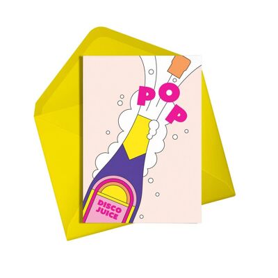 Congratulations Card | Disco juice (neon) | Celebration Card