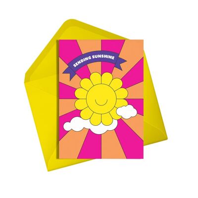 Sending sunshine (neon) | Friendship Card | Just Because