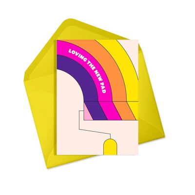 Neue Heimatkarte | Ich liebe das neue Pad | Neon-Einweihungskarte