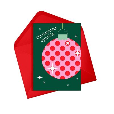Christmas sparkle card | Holiday card | Season's greetings