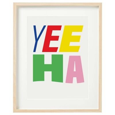 Art Print | Yeeha | A3 Art Print | Home Decor | Colourful Wall Decor