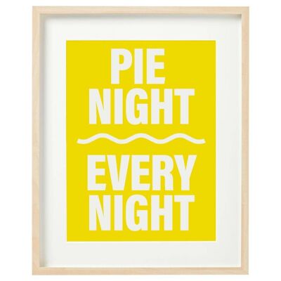 Art Print | Pie Night | A3 Art Print | Home Decor | Colourful Wall Decor