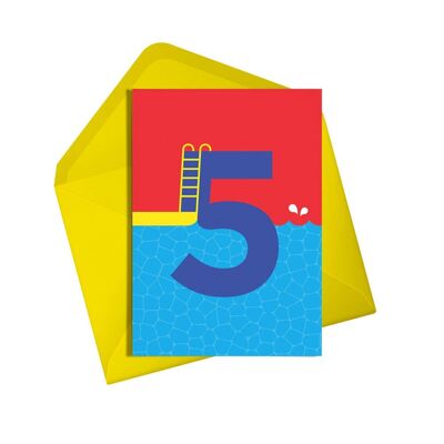 Cinq Plongée | Carte d'anniversaire