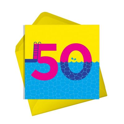 Fifty dive | Birthday Card
