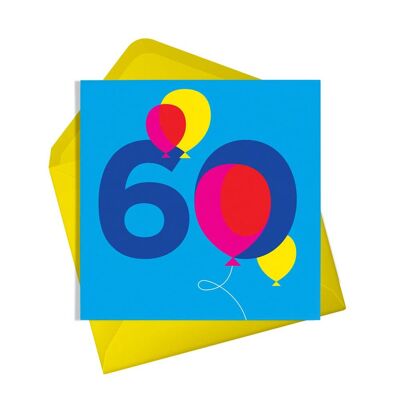 60. Geburtstagskarte | Besonderes Alter | Geschlechtsneutraler Erwachsener | 60