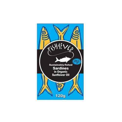 Whole Sardines in org sunflower oil