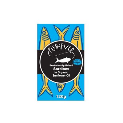 Whole Sardines in org sunflower oil