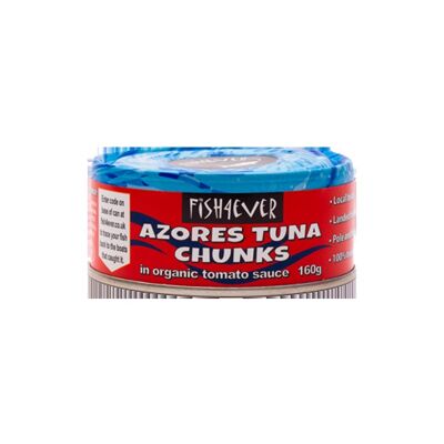 Azores Skipjack tuna chunks in organic tomato sauce