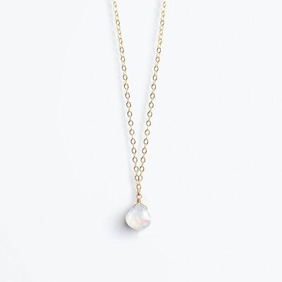 Gemstone Pendant Necklace - Moonstone