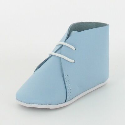Sky smooth leather baby slippers