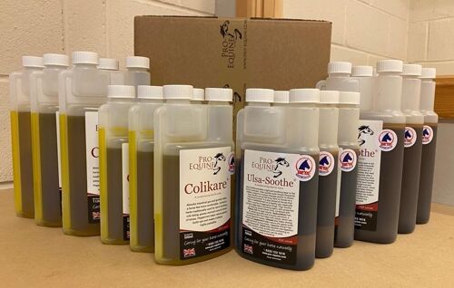 Top-selling Horse Supplements - Colikare & Ulsa-Soothe Box of 12 units for £216