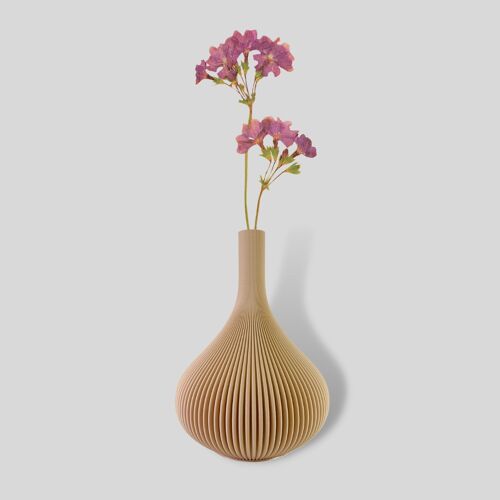 Vase Moa No1, nachhaltiger 3D Druck mit Glaseinsatz, 42ml