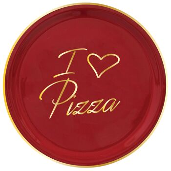 I LOVE PIZZA ASSIETTE A PIZZA OR 31 CM CERAMIQUE 2