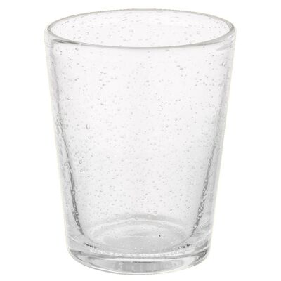 MATERA BUBBLES EFFECT WATER GLASS 26 CL 12 COLOURS