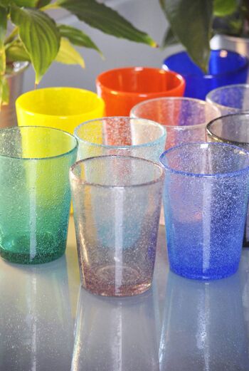 MATERA EFFET BULLES VERRE A EAU 26 CL 12 COULEURS 5