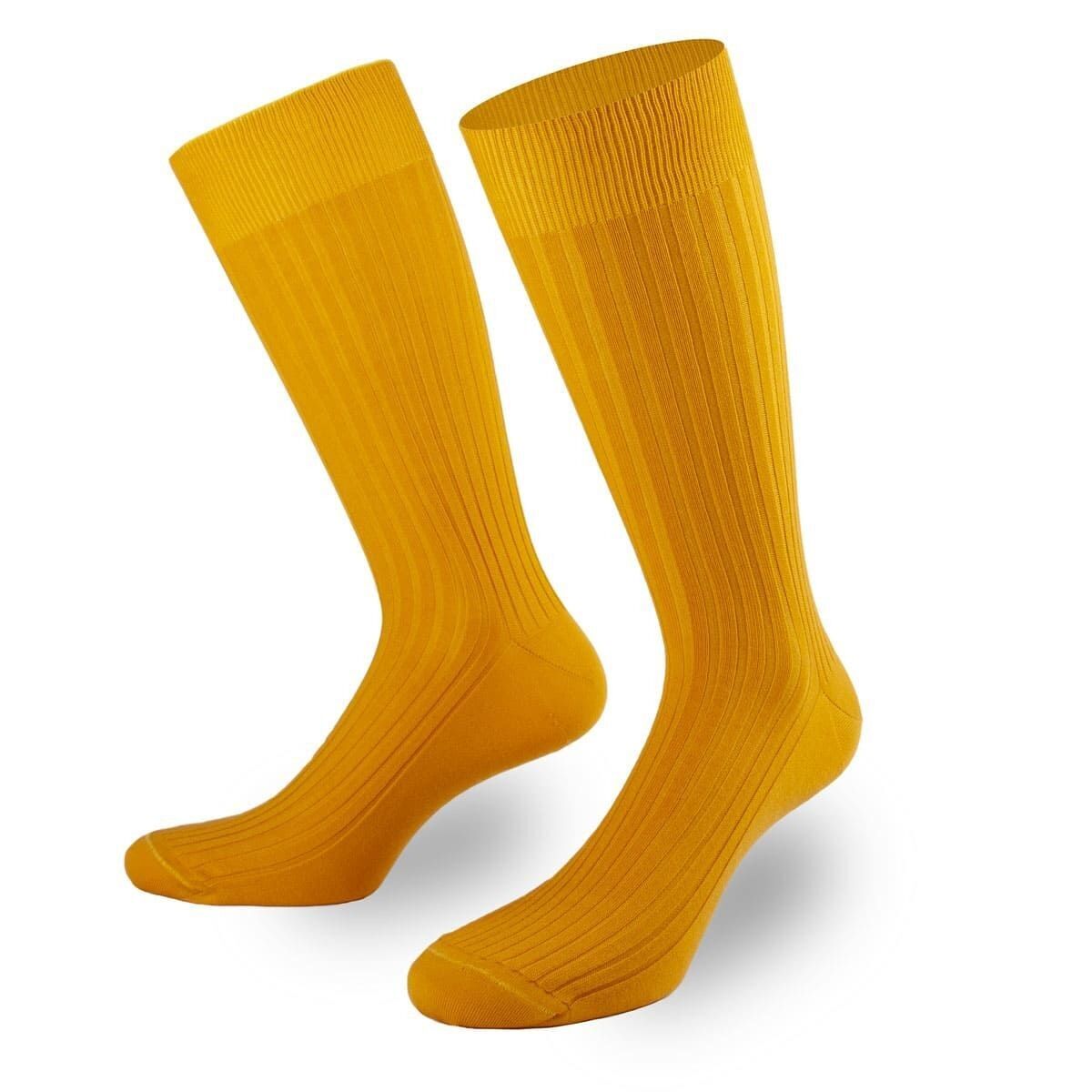 Calzini da lavoro gialli di PATRON SOCKS - ELEGANTI, SOSTENIBILI, SPECIALI!