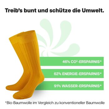 Chaussettes business jaunes de PATRON SOCKS - ÉLÉGANTES, DURABLES, SPÉCIALES ! 4