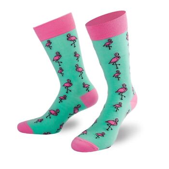 Chaussettes Flamingo de PATRON SOCKS - CONFORTABLES, ÉLÉGANTES, UNIQUES ! 1
