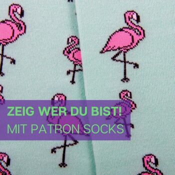 Chaussettes Flamingo de PATRON SOCKS - CONFORTABLES, ÉLÉGANTES, UNIQUES ! 5