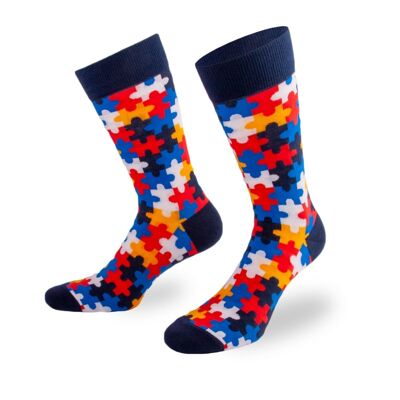 Chaussettes puzzle de PATRON SOCKS - CONFORTABLES, ÉLÉGANTES, UNIQUES !