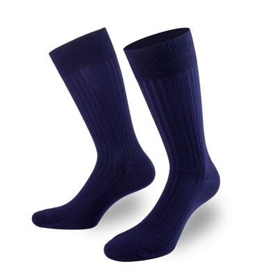 Business socks in navy blue from PATRON SOCKS - STYLISH, SUSTAINABLE, SPECIAL!