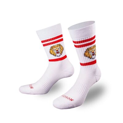 Calcetines deportivos con forma de león de PATRON SOCKS: ¡MANTÉNGASE FRESCO, JUEGA FRESCO!