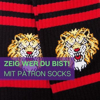 Chaussettes de sport Lion de PATRON SOCKS - RESTEZ COOL, JOUEZ COOL ! 5