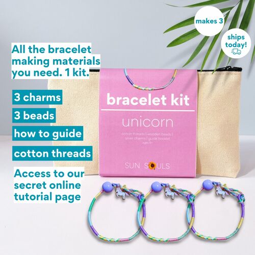 Achat Kit de bracelets d'amitié licorne en gros