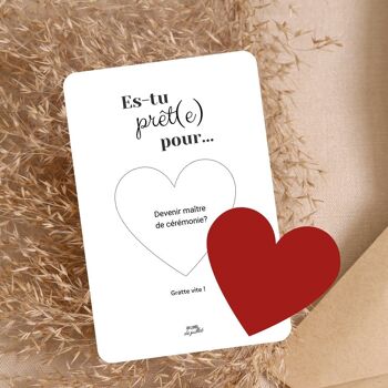 Cadeau personnalisé / Carte à gratter personnalisable / carte amour / déclaration / annonce originale / demande en mariage / carte personnalisable / Carte originale / annonce témoin / annonce / carte sympa / surprise / nouveau concept 1