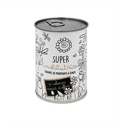 Sowing kit "super teacher to color" Made in France