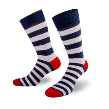 Chaussettes à rayures mélangées de PATRON SOCKS - CONFORTABLES, ÉLÉGANTES, UNIQUES ! 1