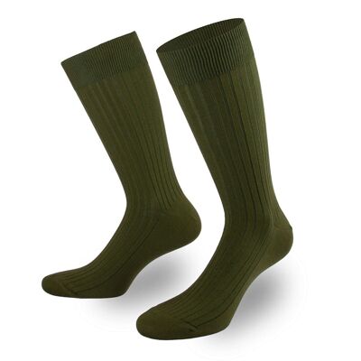 Business socks in khaki from PATRON SOCKS - STYLISH, SUSTAINABLE, SPECIAL!