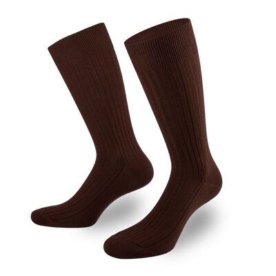 Calcetines business en marrón de PATRON SOCKS: ¡ELEGANTES, SOSTENIBLES, ESPECIALES!