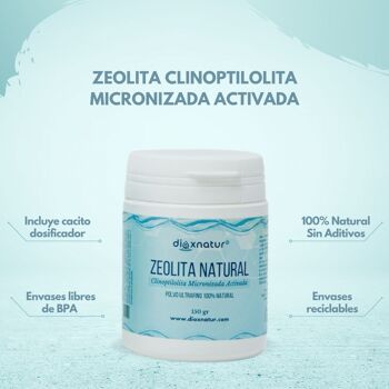 Poudre de clinoptilolite micronisée de zéolithe naturelle Dioxnatur® (150 gr) 1