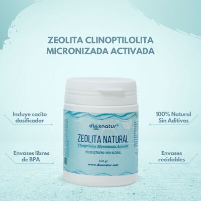 Polvere di clinoptilolite micronizzata zeolite naturale Dioxnatur® (150 gr)