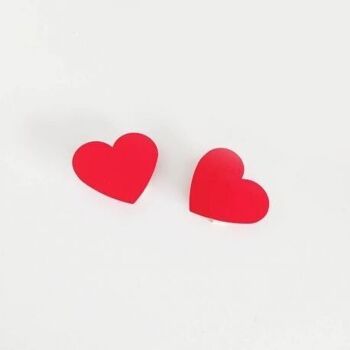Marque place sur pince Coeur rouge X50 - 4/5cm- Déco LOVE et SAINT VALENTIN 2