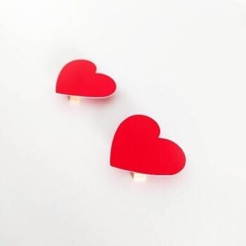 Marque place sur pince Coeur rouge X50 - 4/5cm- Déco LOVE et SAINT VALENTIN 4