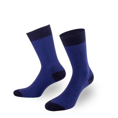 Chaussettes de luxe pour hommes en bleu de PATRON SOCKS - ÉLÉGANTES, DURABLES, SPÉCIALES !