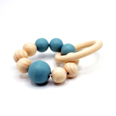 Wooden Rattle Bracelet: Ocean
