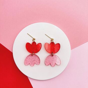 Boucles D'oreilles Rosette 1