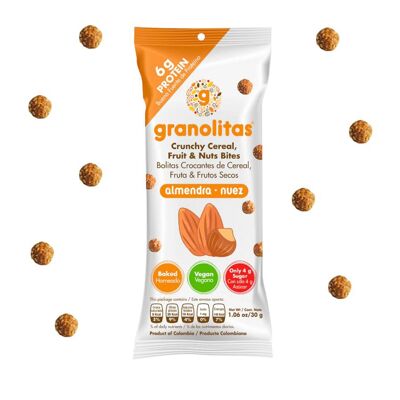 SNACK DE GRANOLA ALMENDRA NUEZ 30g