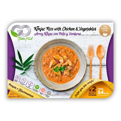 Arroz Konjac con Pollo y Vegetales 250g