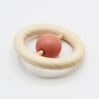 Clac-Clac wooden rattle: Pink